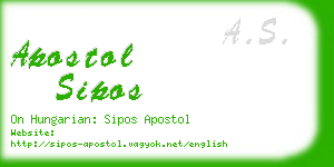 apostol sipos business card